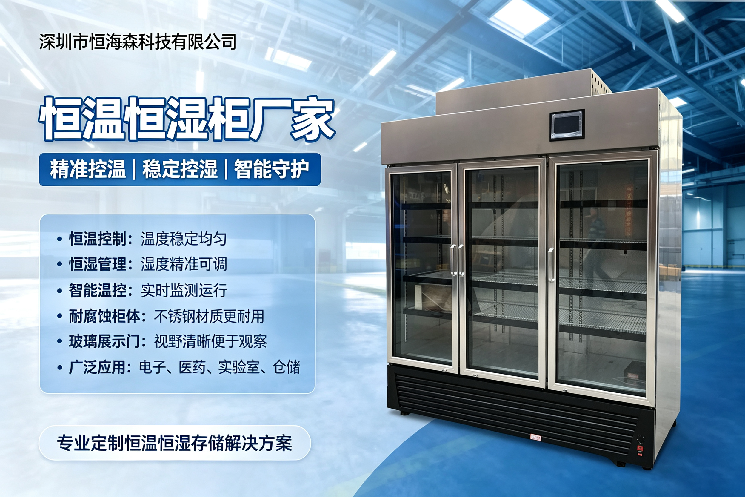 恒温恒湿柜厂家海报设计需求
